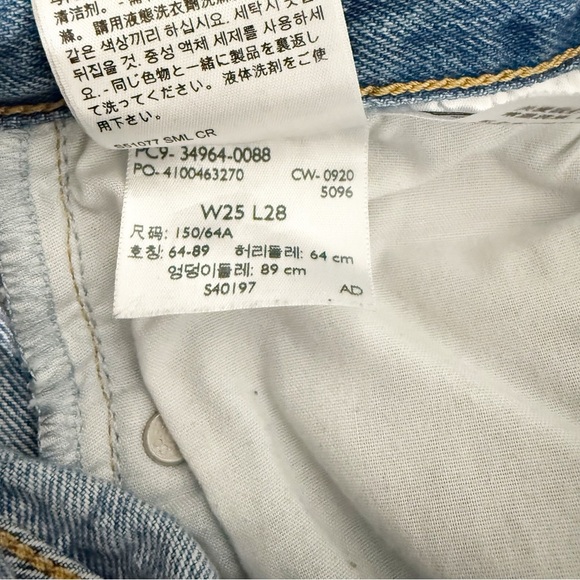 LEVI’S 501 Premium Wedgie Straight Jeans Size 25 - Picture 13 of 14